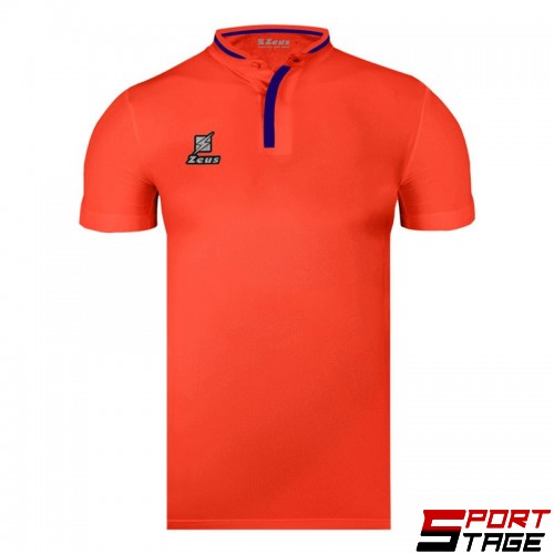 Мъжка Тениска ZEUS Polo Kreta Pink Coral/Blu