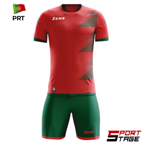 Детски Спортен Екип ZEUS Kit Mundial PRT Rosso/Verde