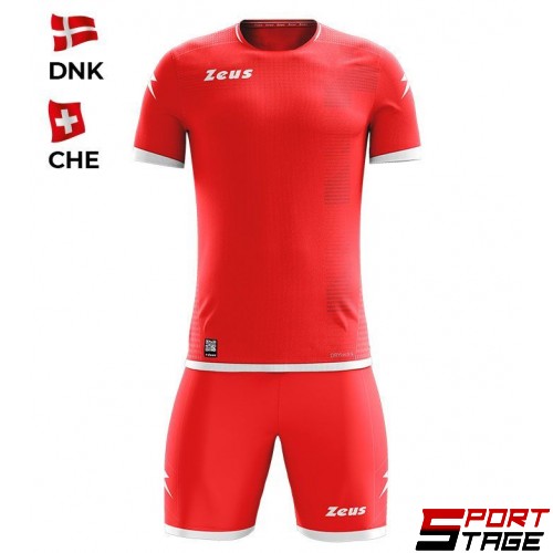 Детски Спортен Екип ZEUS Kit Mundial DNK Rosso/Rosso