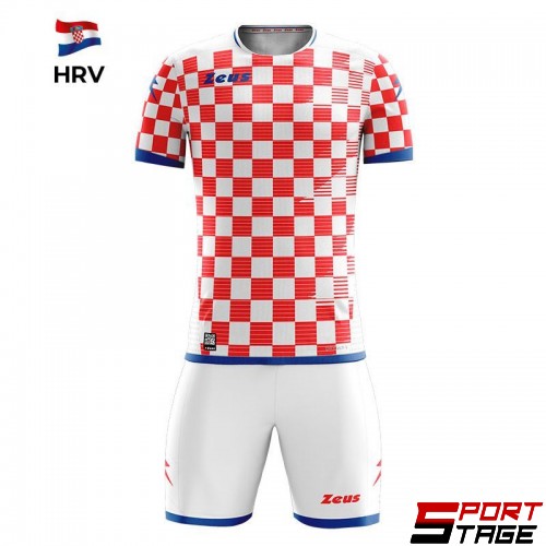 Детски Спортен Екип ZEUS Kit Mundial HRV Bianco/Rosso