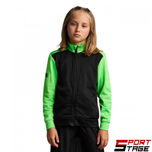 Детски Суичър MUSAI Saba Kids Jacket Black/Fluor Green