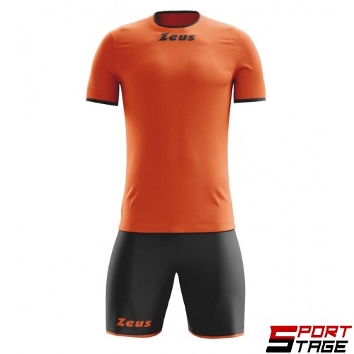 Детски Футболен Екип ZEUS Kit Sticker Arancio Fluo/Nero
