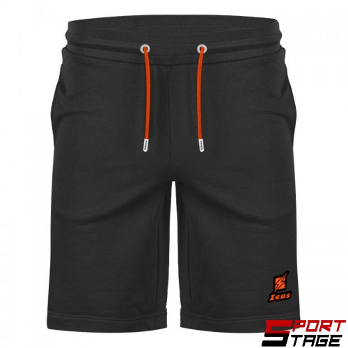 Мъжки Къси Панталони ZEUS Bermuda ZS7 Dark Grey/Arancio Fluo