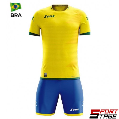 Детски Спортен Екип ZEUS Kit Mundial BRA Giallo/Verde