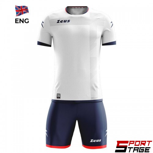 Детски Спортен Екип ZEUS Kit Mundial ENG Bianco/Blu