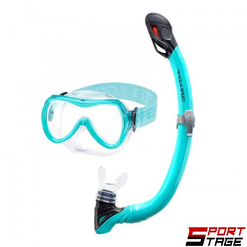 Комплект Маска И Шнорхел AQUA SPEED Snorkeling set Alize Samos 04