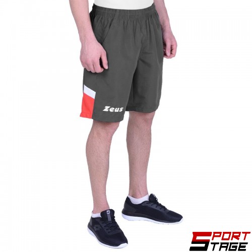 Мъжки Къси Панталони ZEUS Bermuda Vesuvio Dark Grey/Rosso