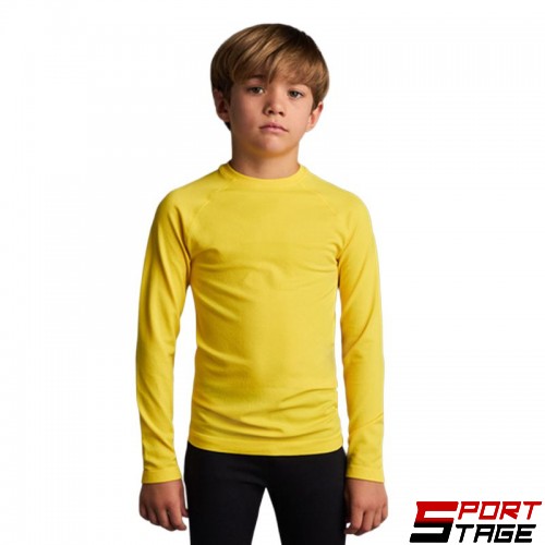 Детска Спортна Термо Блуза MUSAI Joto Thermal Long Sleeve Kids T-Shirt Yellow