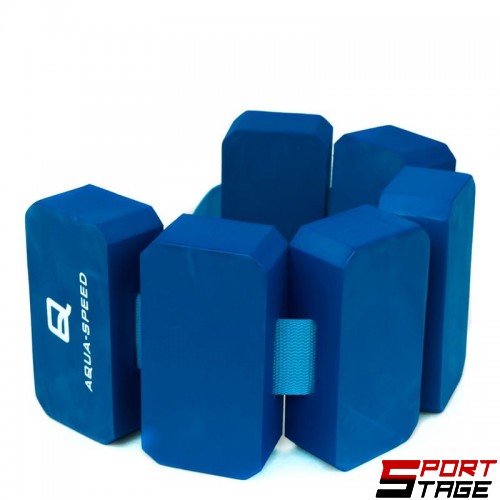 Колан за Плуване AQUA SPEED 6-Pieces Swimming Belt Blue