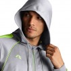 Мъжки Суичър MUSAI Afiki Jacket Light Grey/Fluor Yellow