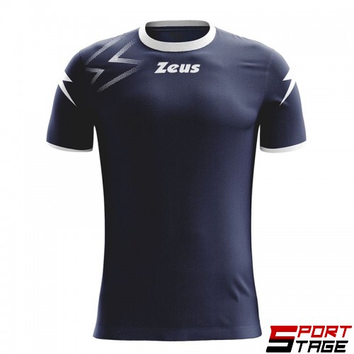 Мъжка Тениска ZEUS Shirt Mida Blu/Bianco