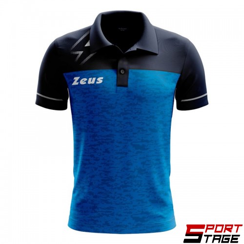 Мъжка Тениска ZEUS Polo Bikolor Royal/Blu