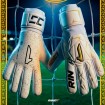 Вратарски Ръкавици RINAT Ares Gravity Joan Garcia Barcelona White/Gold