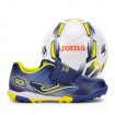 Комплект Стоножки и Футболна Топка JOMA Gol JR 2603 Turf Navy Blue/Royal Blue