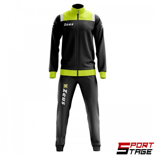 Детски Анцуг ZEUS Tuta Relax Vesuvio Nero/Giallo Fluo