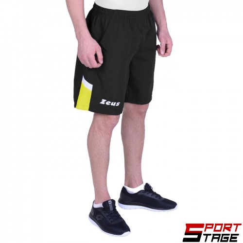 Мъжки Къси Панталони ZEUS Bermuda Vesuvio Nero/Giallo fluo