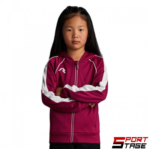 Детски Суичър MUSAI Afiki Kids Jacket Burgundy/White