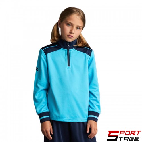Детска Блуза MUSAI Ishi Kids Sweatshirt Fluor Turquoise/Navy Blue