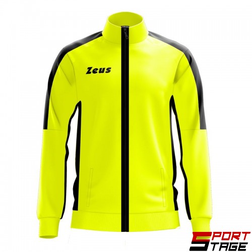 Детски Суичър ZEUS Giacca Relax Start Giallo Fluo/Nero