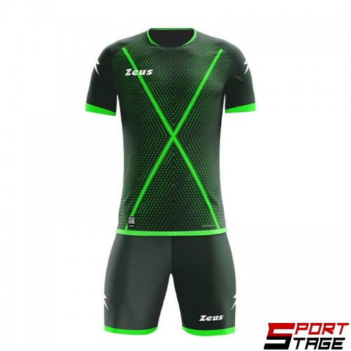 Детски Футболен Екип ZEUS Kit Icon Wolfsburg Verde/Verde fluo