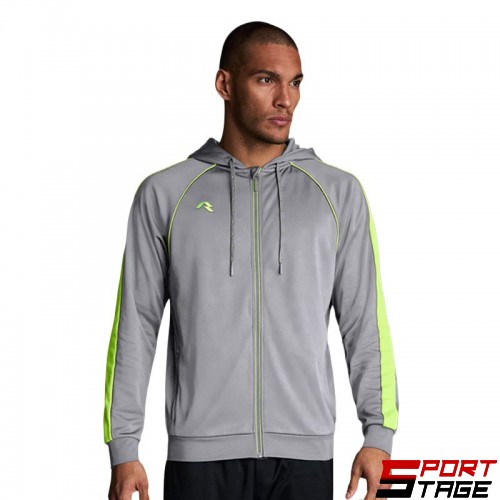 Мъжки Суичър MUSAI Afiki Jacket Light Grey/Fluor Yellow