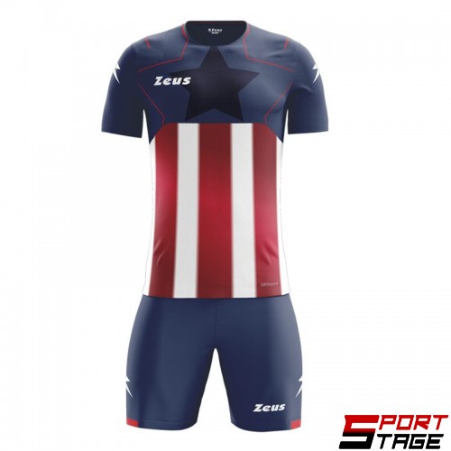 Футболен Екип ZEUS Kit Hero Blu/Rosso