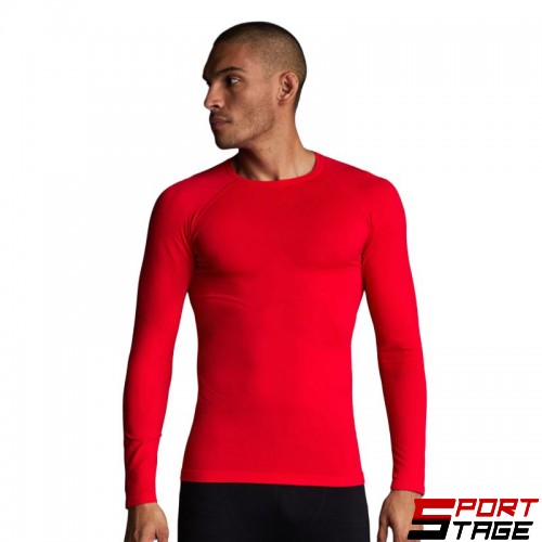 Мъжка Спортна Термо Блуза MUSAI Joto Thermal Long Sleeve T-Shirt Red