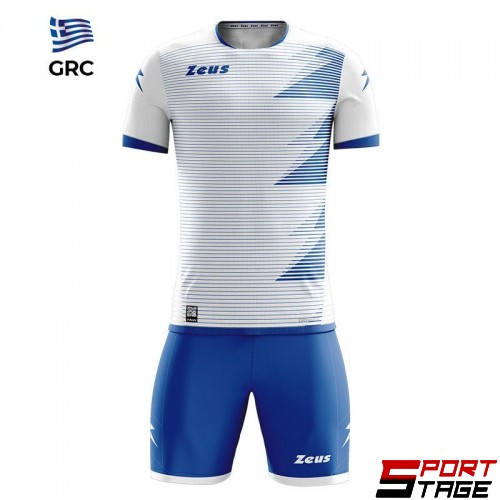Детски Спортен Екип ZEUS Kit Mundial GRC Bianco/Royal