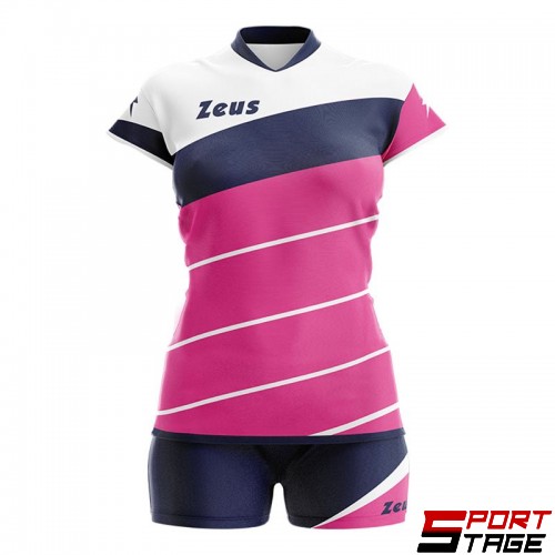 Дамски Волейболен Екип ZEUS Kit Lybra Donna Fucsia/Blu