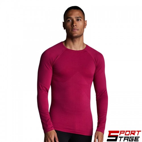 Мъжка Спортна Термо Блуза MUSAI Joto Thermal Long Sleeve T-Shirt Burgundy
