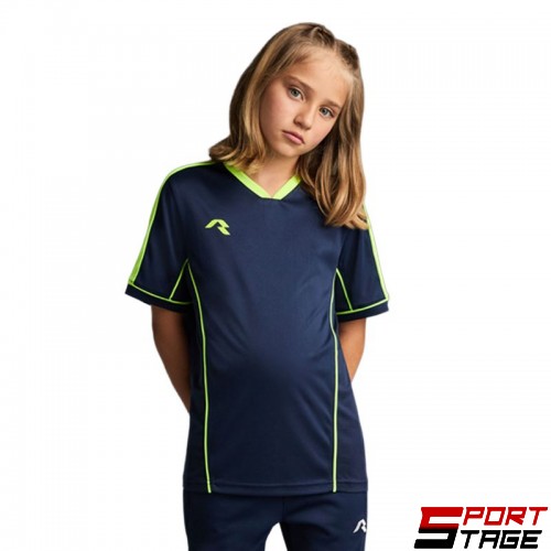 Детска Тениска MUSAI Afiki Kids T-Shirt Navy Blue/Fluor Yellow