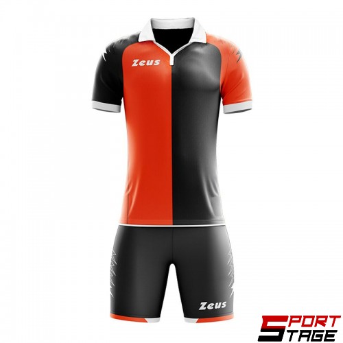 Футболен Екип ZEUS Kit Gryfon Arancio Fluo/Nero