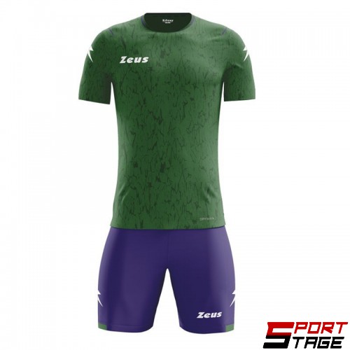 Детски Футболен Екип ZEUS Kit Hero Verde/Viola
