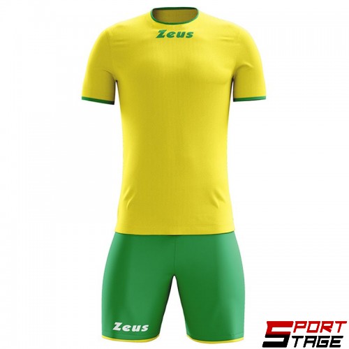 Детски Футболен Екип ZEUS Kit Sticker Giallo/Verde