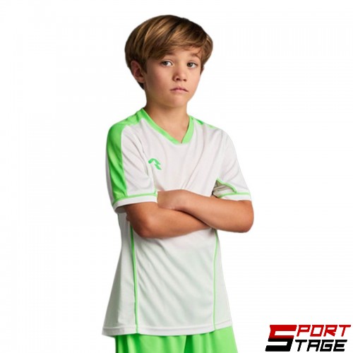 Детска Тениска MUSAI Afiki Kids T-Shirt White/Fluor Green