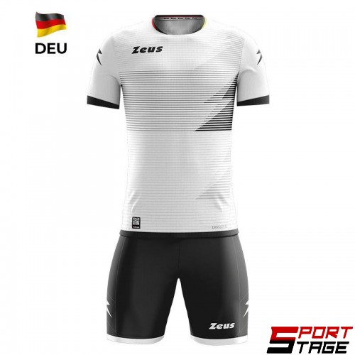 Детски Спортен Екип ZEUS Kit Mundial DEU Bianco/Nero