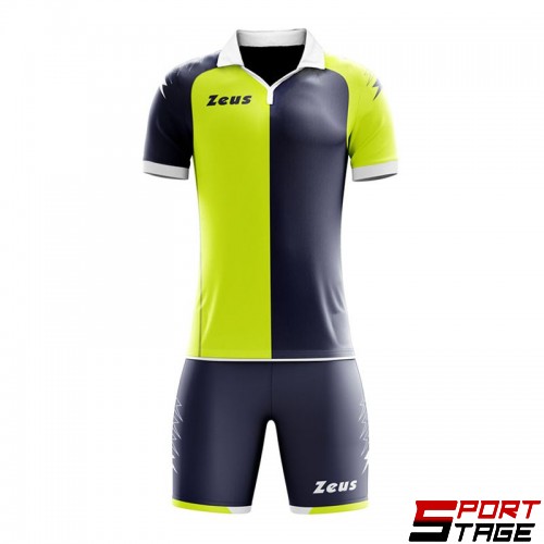 Футболен Екип ZEUS Kit Gryfon Giallo Fluo/Blu