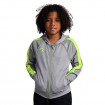 Детски Суичър MUSAI Afiki Kids Jacket Light Grey/Fluor Yellow