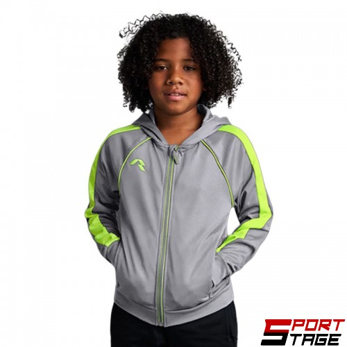 Детски Суичър MUSAI Afiki Kids Jacket Light Grey/Fluor Yellow