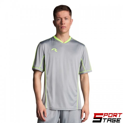 Мъжка Тениска MUSAI Afiki T-Shirt Light Grey/Fluor Yellow