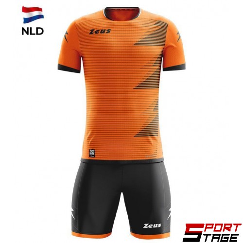 Детски Спортен Екип ZEUS Kit Mundial NLD Arancio Fluo/Nero