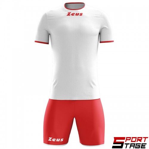 Детски Футболен Екип ZEUS Kit Sticker Bianco/Rosso