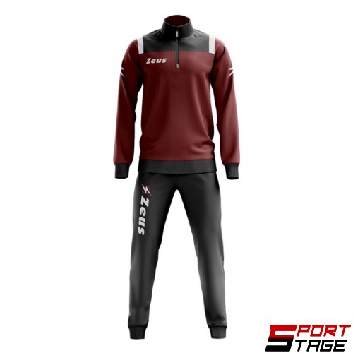 Детски Анцуг ZEUS Tuta Training Vesuvio Granata/Nero