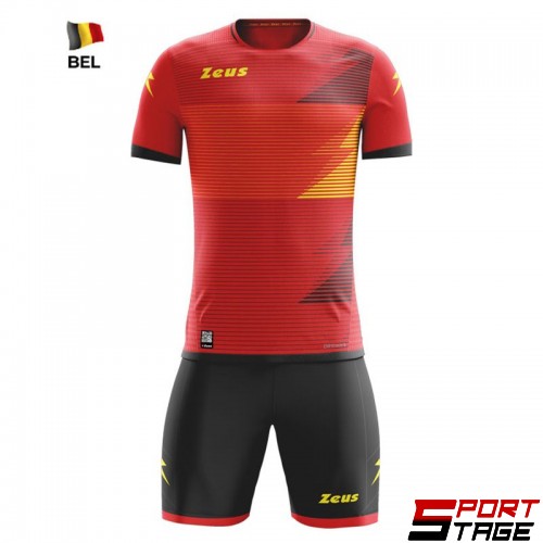 Детски Спортен Екип ZEUS Kit Mundial BEL Rosso/Nero