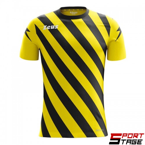 Мъжка Тениска ZEUS Shirt Zip Giallo/Nero