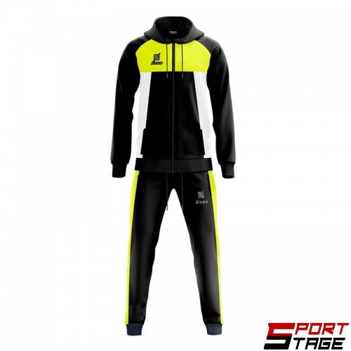 Мъжки Анцуг ZEUS Tuta Capua Nero/Giallo Fluo