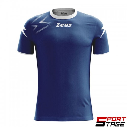 Мъжка Тениска ZEUS Shirt Mida Royal/Bianco