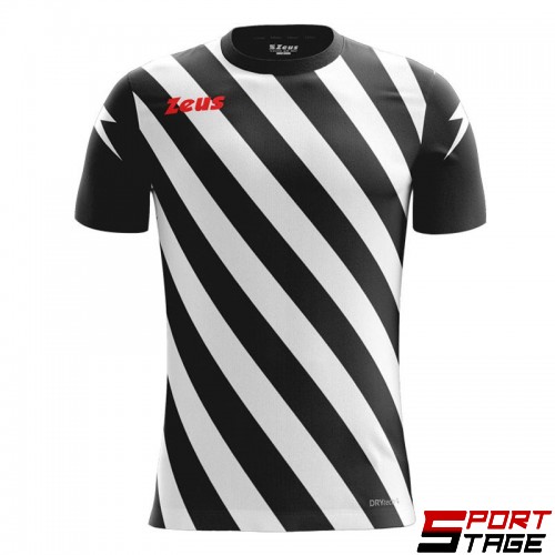 Детска Тениска ZEUS Shirt Zip Nero/Bianco