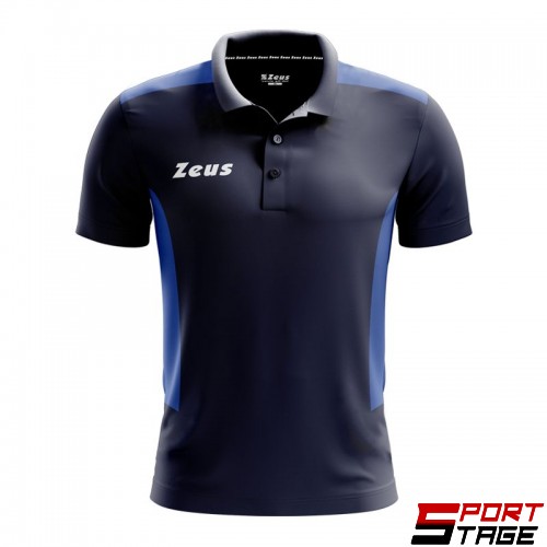 Мъжка Тениска ZEUS Polo Start Blu
