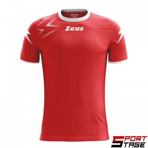 Мъжка Тениска ZEUS Shirt Mida Rosso/Bianco
